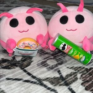 Pink Plush shrimp Toy Set